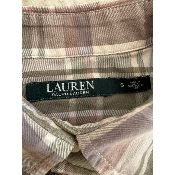 LRL Ralph Lauren Women's Long Sleeve Plaid Button Up Size S - Picture 5 of 9